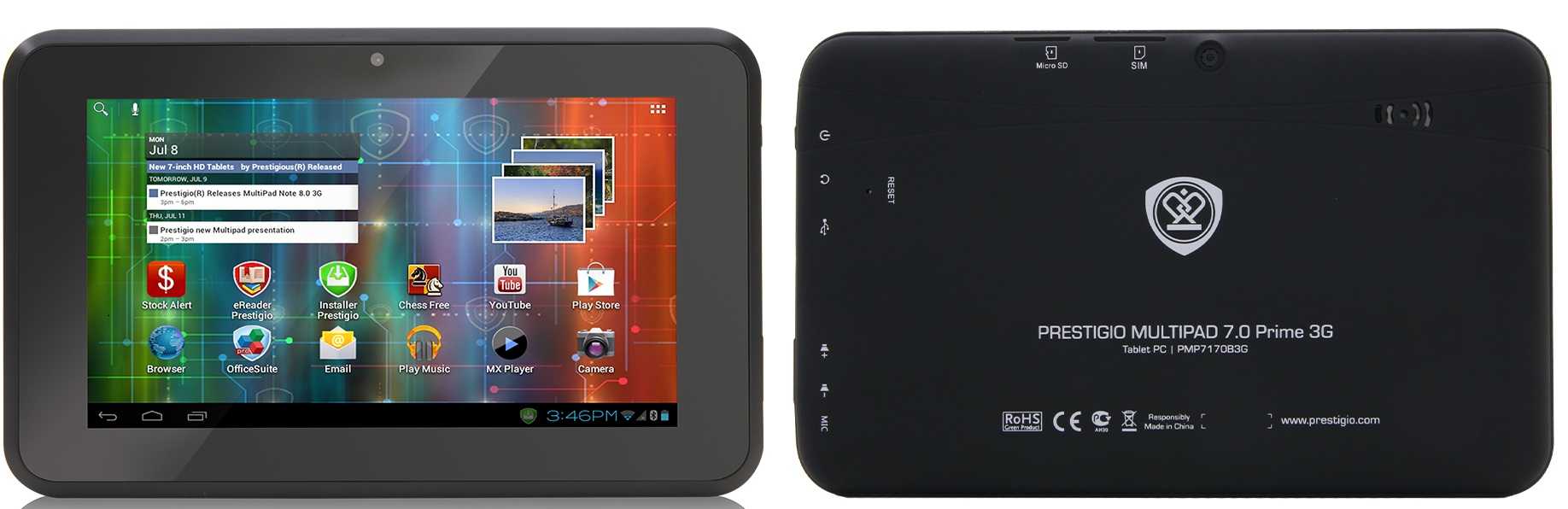 Prestigio multipad 4 pmp7100d 3g (черный) - купить , скидки, цена, отзывы, обзор, характеристики - планшеты