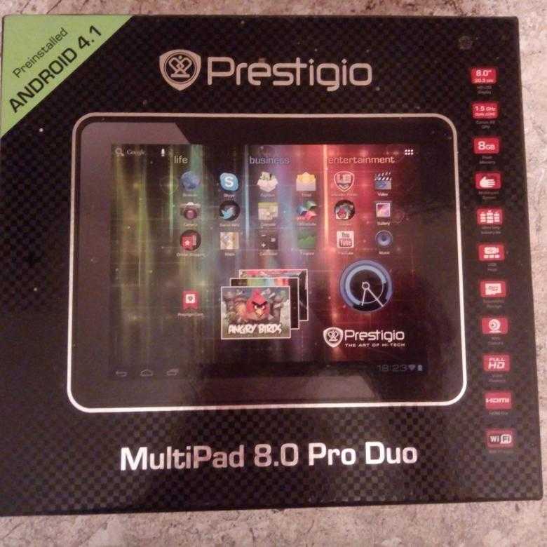 Планшет prestigio multipad 8.0 pro duo 8 гб черный — купить, цена и характеристики, отзывы