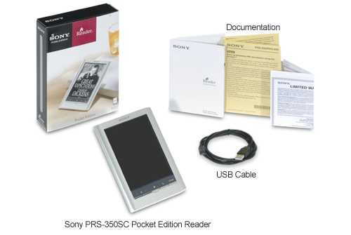 Электронная книга sony reader pocket edition prs-350
