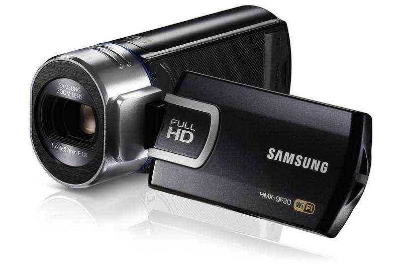 Видеокамера Samsung HMX-QF30 Black - подробные характеристики обзоры видео фото Цены в интернет-магазинах где можно купить видеокамеру Samsung HMX-QF30 Black