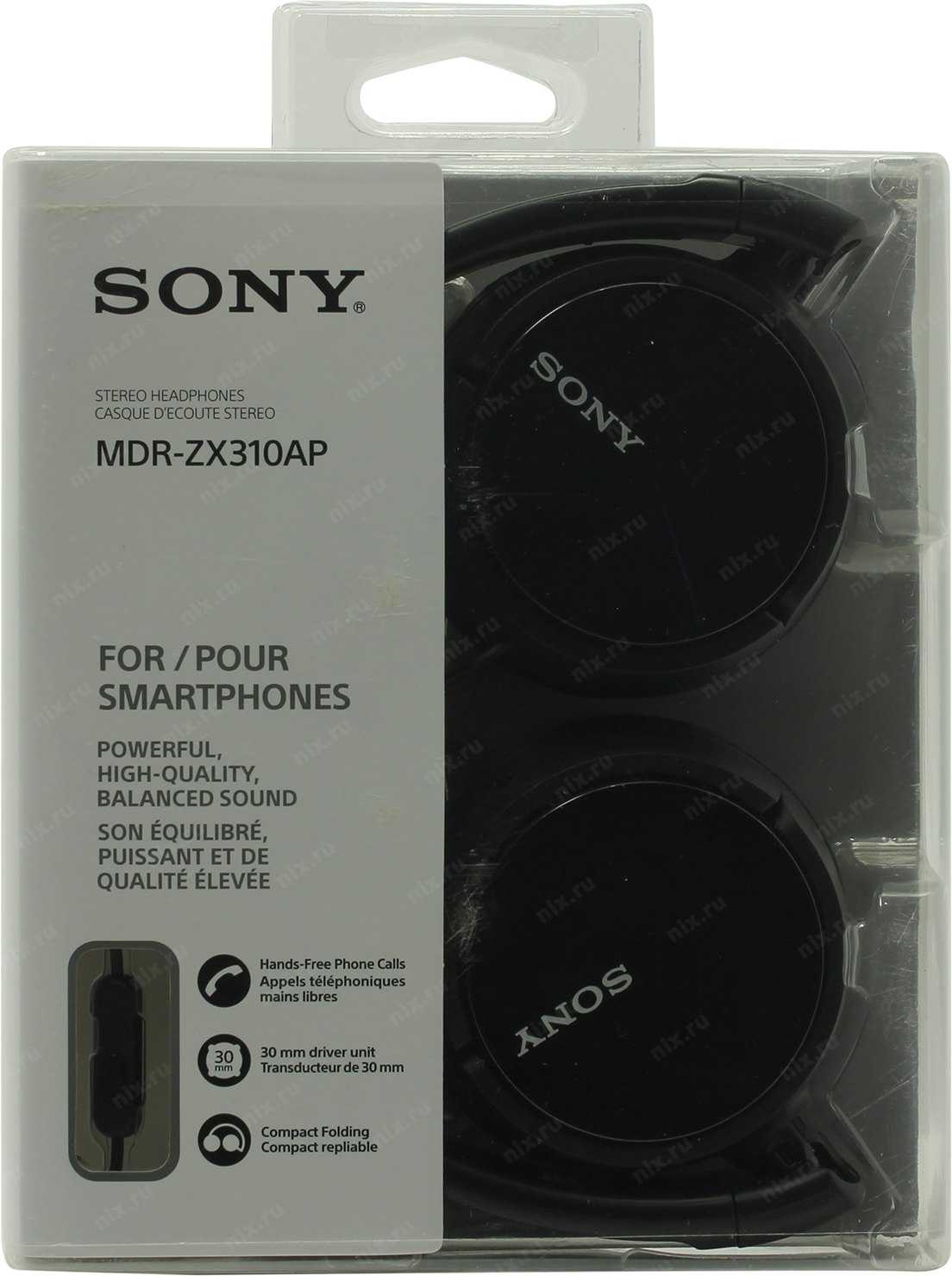 Наушники с микрофоном sony mdr-zx310ap white — купить, цена и характеристики, отзывы