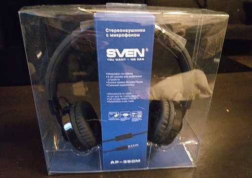 Наушники с микрофоном sven ap-640 black — купить, цена и характеристики, отзывы