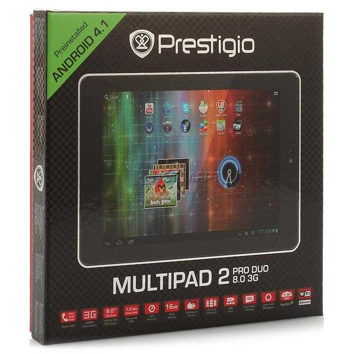Планшет prestigio multipad 2 pro duo 8.0 3g 16 гб серебристый — купить, цена и характеристики, отзывы