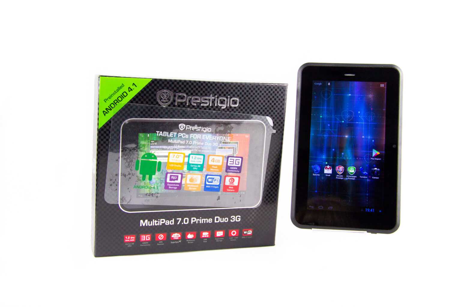 Планшет prestigio multipad 7.0 prime duo 16 гб темно-серый