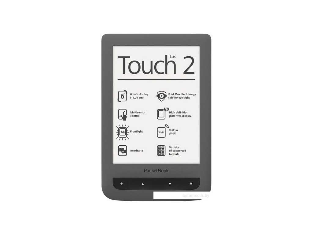 Электронный книга PocketBook Touch Lux 2 (626) - подробные характеристики обзоры видео фото Цены в интернет-магазинах где можно купить электронную книгу PocketBook Touch Lux 2 (626)