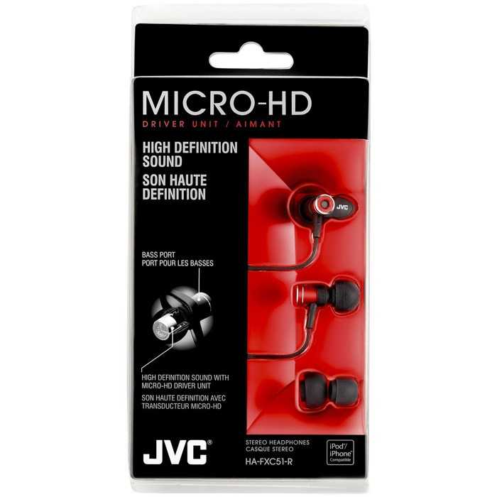 Наушник JVC HA-FXC51 - подробные характеристики обзоры видео фото Цены в интернет-магазинах где можно купить наушника JVC HA-FXC51
