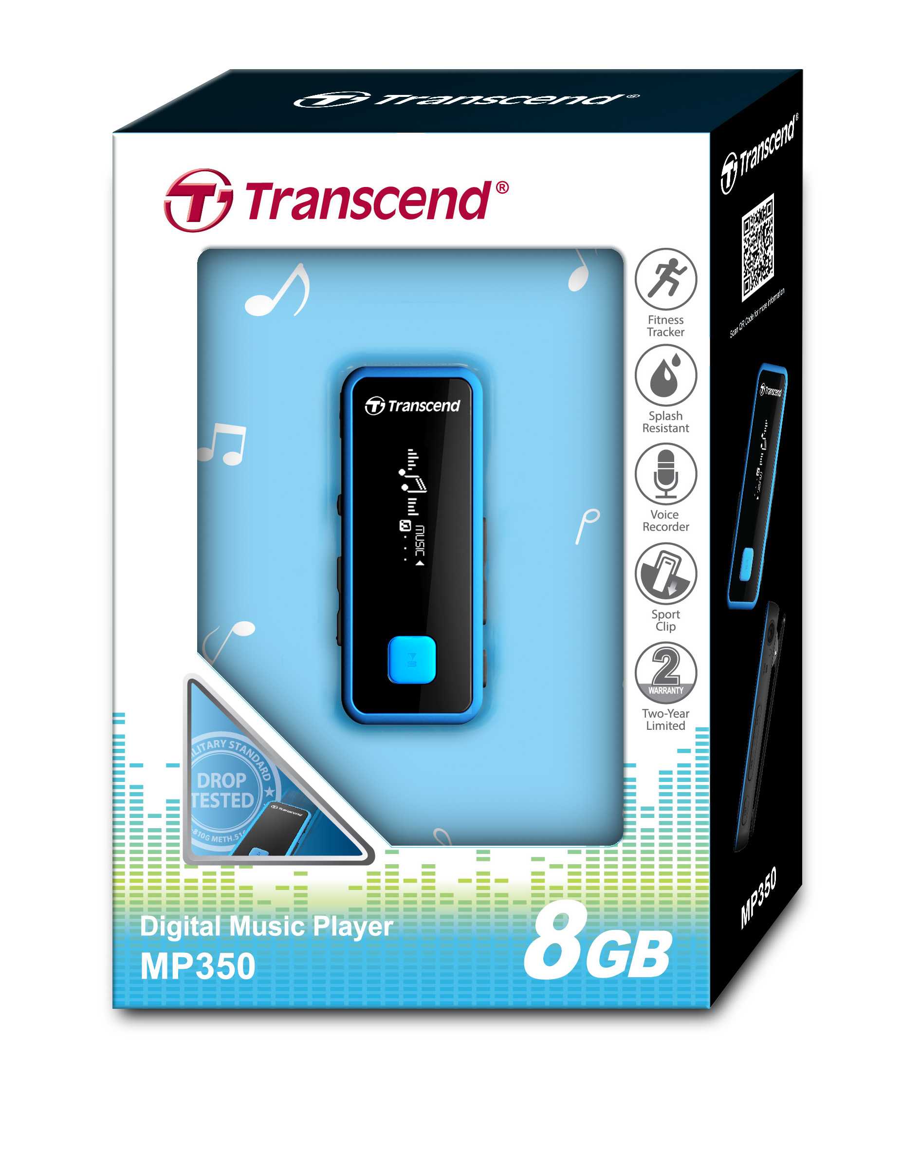MP3-плеера Transcend MP350 8Gb - подробные характеристики обзоры видео фото Цены в интернет-магазинах где можно купить mp3-плееру Transcend MP350 8Gb