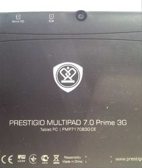 Планшет prestigio multipad 7.0 prime duo 3g 4 гб черный