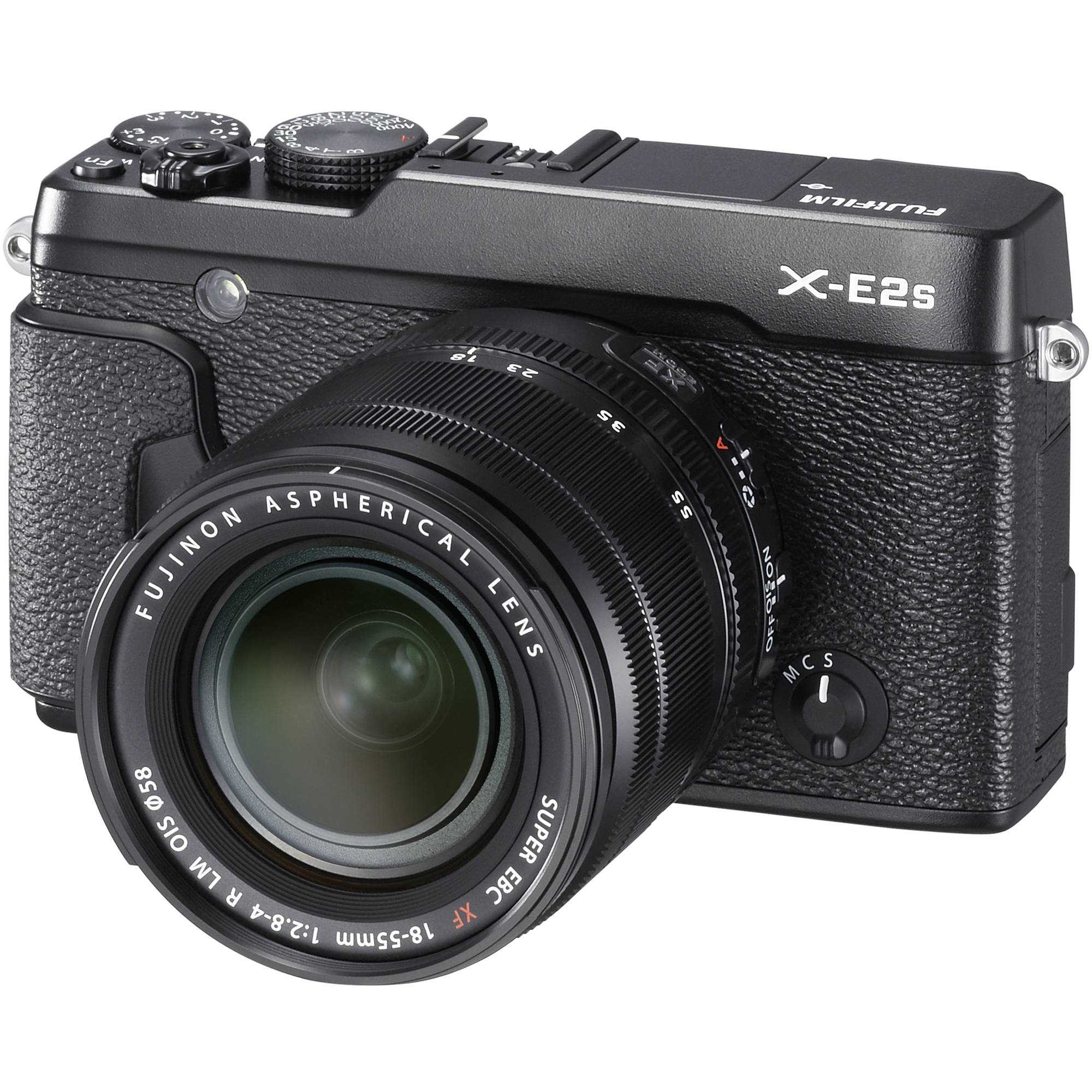 Фотоаппарат системный премиум fujifilm x-e2 kit 18-55 silver