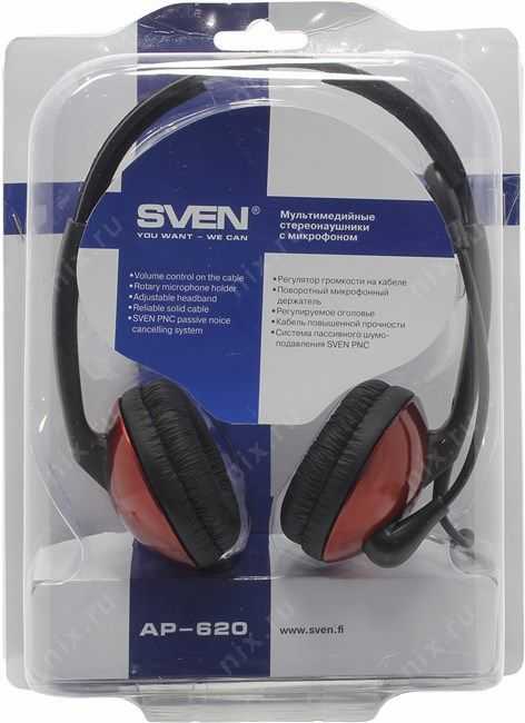 Наушники с микрофоном sven ap-620 black — купить, цена и характеристики, отзывы