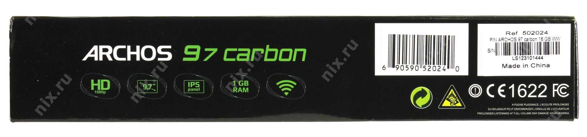 Archos 97 carbon 16gb - купить  в тверь, скидки, цена, отзывы, обзор, характеристики - планшеты