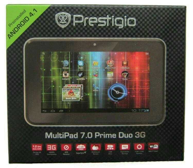 Планшет prestigio multipad 9.7 ultra duo 16 гб черный