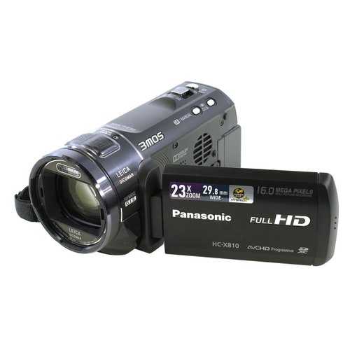 Panasonic hc-x810 (black 3xmos 12x is opt 3.5 touch lcd 1080p sdxc flash)