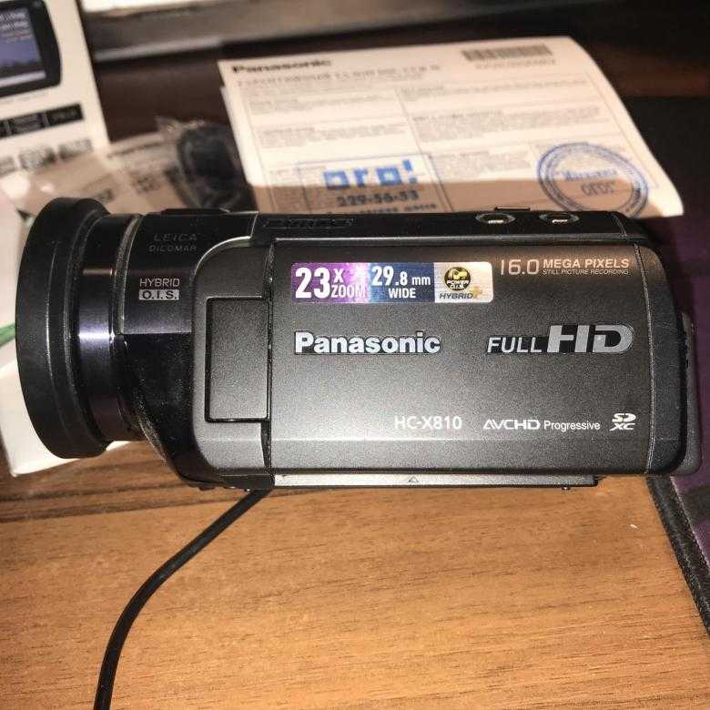 Panasonic hc-x810 - описание, характеристики, тест, отзывы, цены, фото
