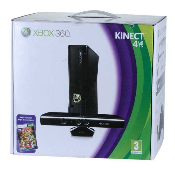 Игровая приставка Microsoft Xbox 360 Slim 4GB  Kinect (S4G-00151) - подробные характеристики обзоры видео фото Цены в интернет-магазинах где можно купить игровую приставку Microsoft Xbox 360 Slim 4GB  Kinect (S4G-00151)