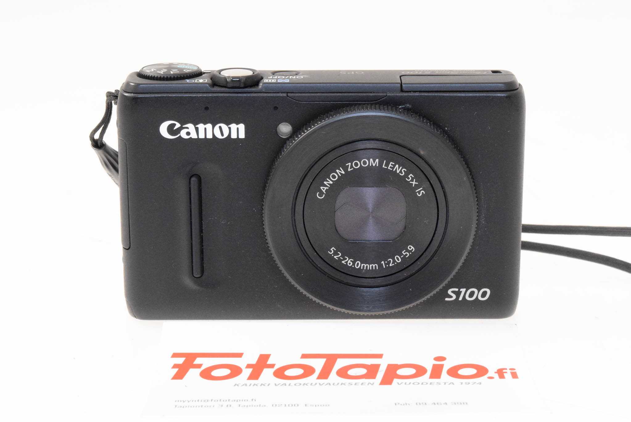 Фотоаппарат canon powershot s100 black