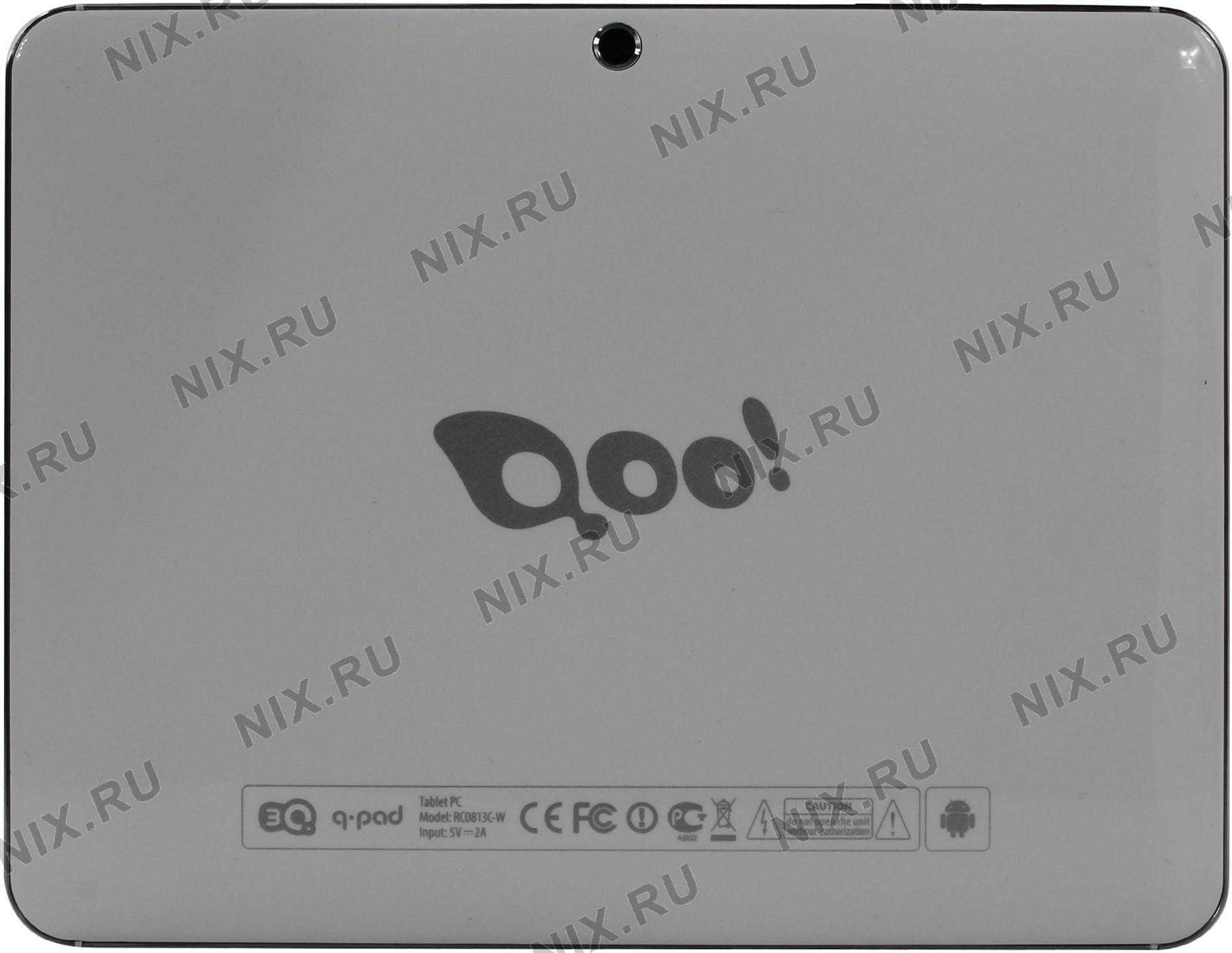 Планшет 3Q Q-pad RC0813C - подробные характеристики обзоры видео фото Цены в интернет-магазинах где можно купить планшет 3Q Q-pad RC0813C