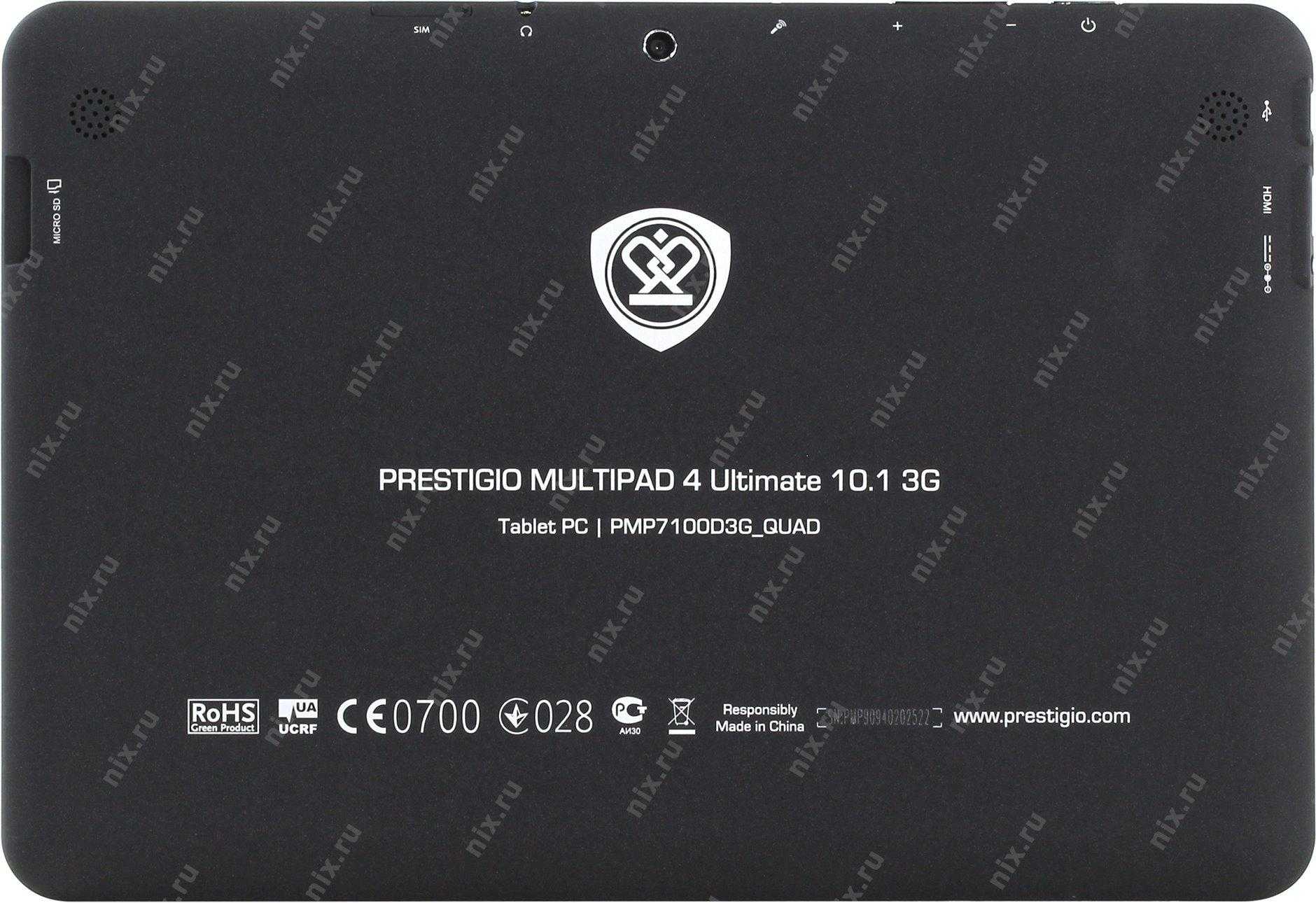 Планшет prestigio multipad 10.1 ultimate 3g (pmp7100d3g)