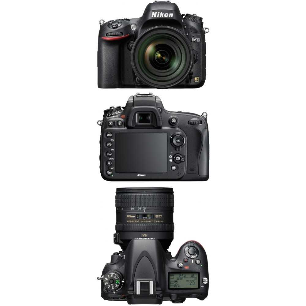 Цифровой фотоаппарат Nikon D610 body - подробные характеристики обзоры видео фото Цены в интернет-магазинах где можно купить цифровую фотоаппарат Nikon D610 body