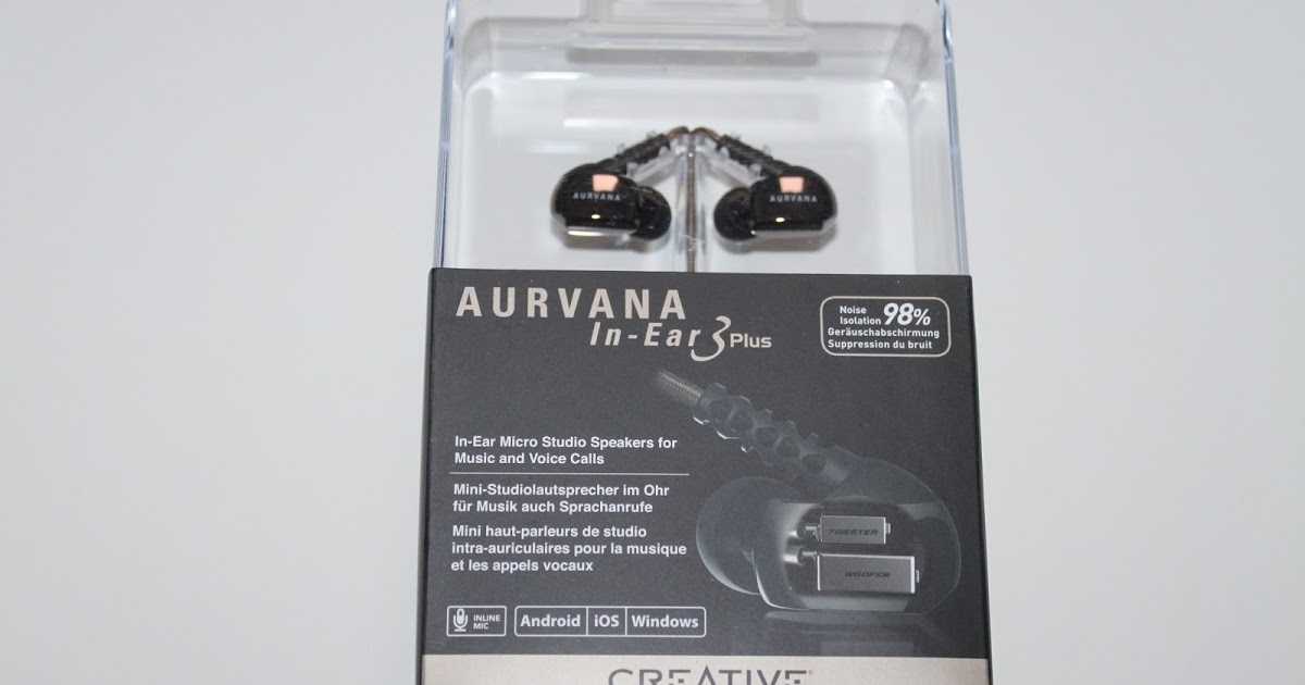 Наушник Creative Aurvana In-Ear3 - подробные характеристики обзоры видео фото Цены в интернет-магазинах где можно купить наушника Creative Aurvana In-Ear3