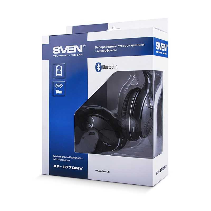 Наушники беспроводные sven ap-b770mv (черный) купить от 3390 руб в челябинске, сравнить цены, отзывы, видео обзоры и характеристики