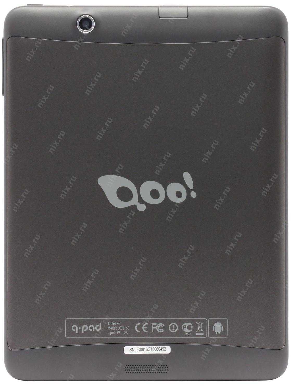 Планшет 3q qpad lc0809b 8 гб wifi черный — купить, цена и характеристики, отзывы