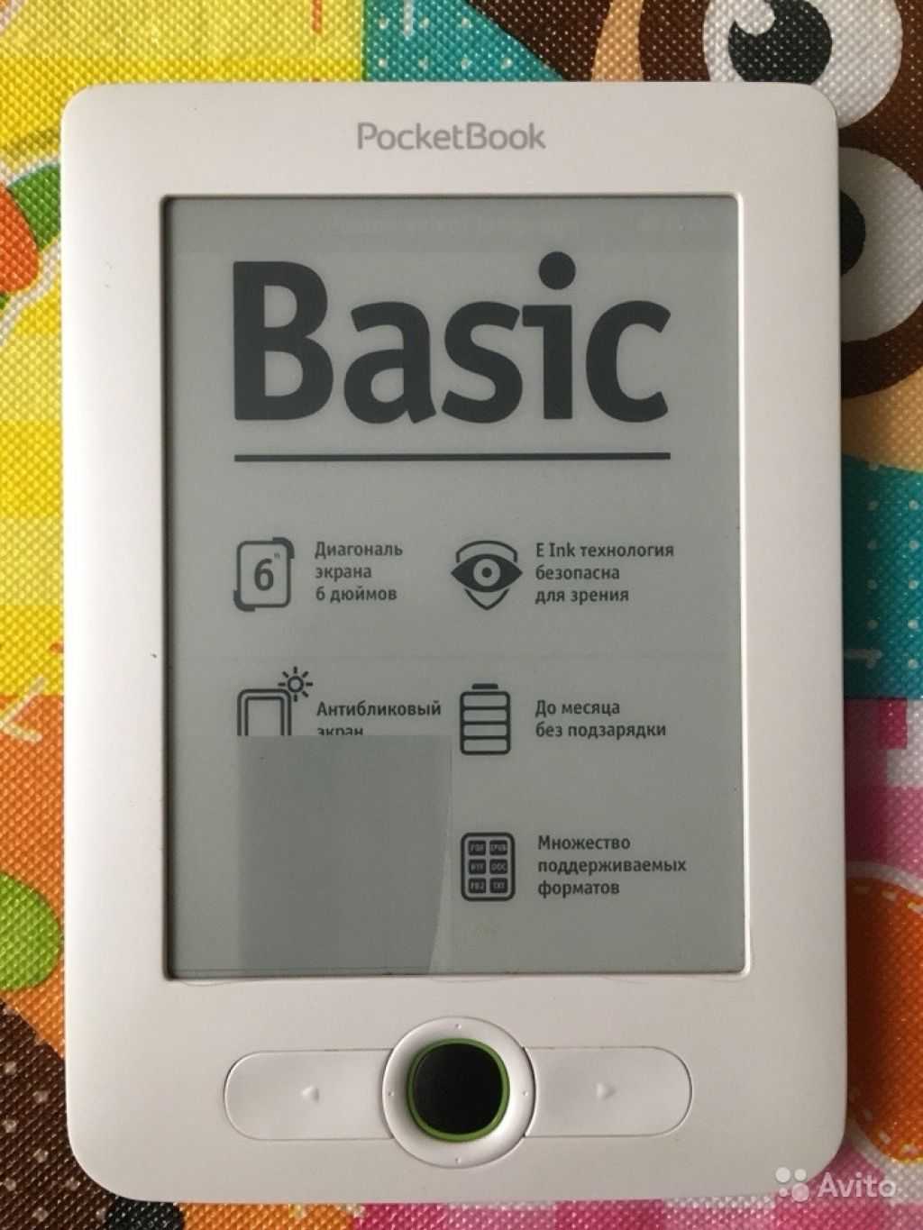 Электронный книга PocketBook Basic (613) - подробные характеристики обзоры видео фото Цены в интернет-магазинах где можно купить электронную книгу PocketBook Basic (613)