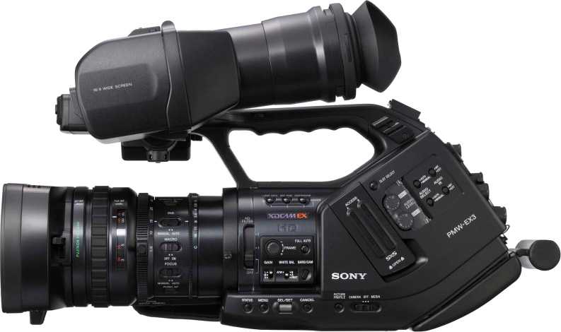 Видеокамера Sony PMW-EX3 - подробные характеристики обзоры видео фото Цены в интернет-магазинах где можно купить видеокамеру Sony PMW-EX3