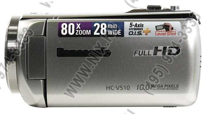 Видеокамера panasonic hc-v510 red
