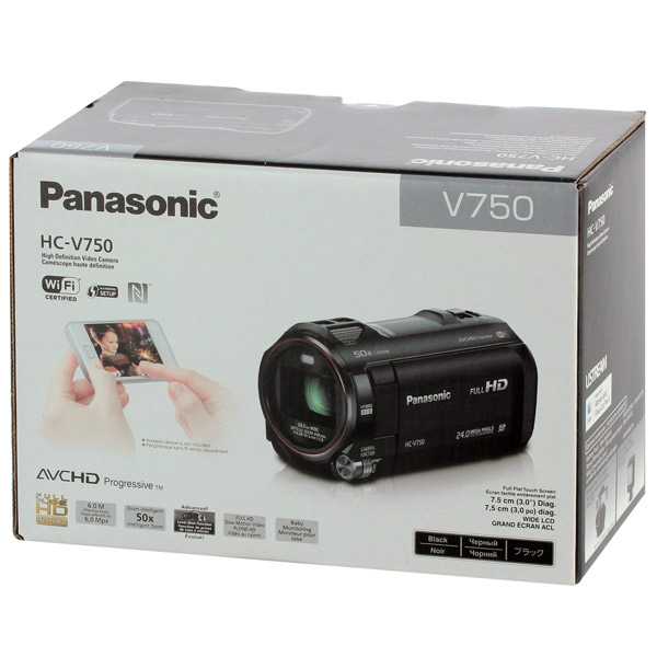 Видеокамера Panasonic HC-V750 - подробные характеристики обзоры видео фото Цены в интернет-магазинах где можно купить видеокамеру Panasonic HC-V750