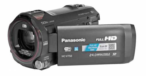 Цифровая видеокамера panasonic hc-v750 [hc-v750ee-k] черный 1cmos,  20x,  is opt 3",  1080p,  sdhc,  wi-fi - купить , скидки, цена, отзывы, обзор, характеристики - видеокамеры