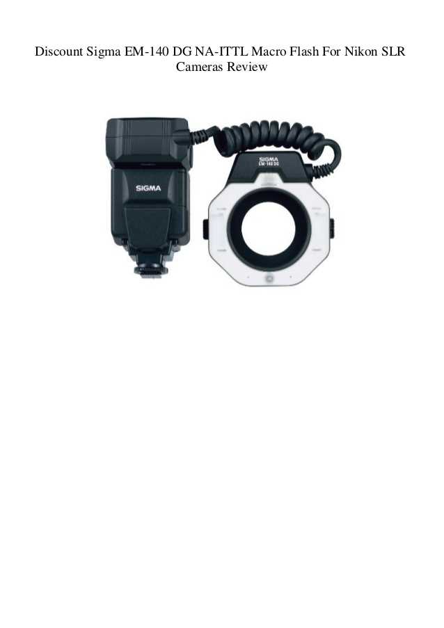 Sigma em 140 dg macro for sigma - купить , скидки, цена, отзывы, обзор, характеристики - вспышки для фотоаппаратов