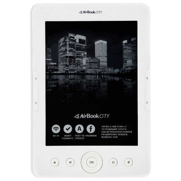 Электронный книга AirBook City - подробные характеристики обзоры видео фото Цены в интернет-магазинах где можно купить электронную книгу AirBook City