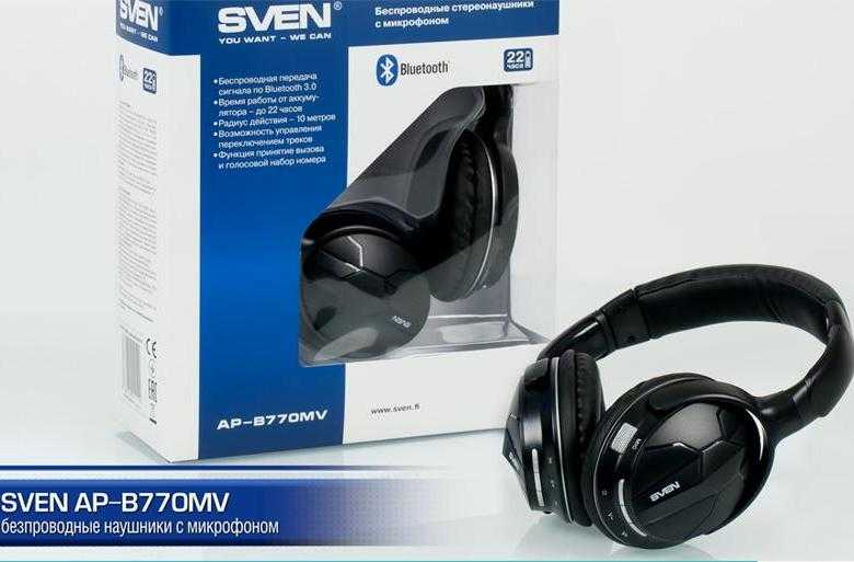 Bluetooth-гарнитура sven ap-b770mv black — купить, цена и характеристики, отзывы