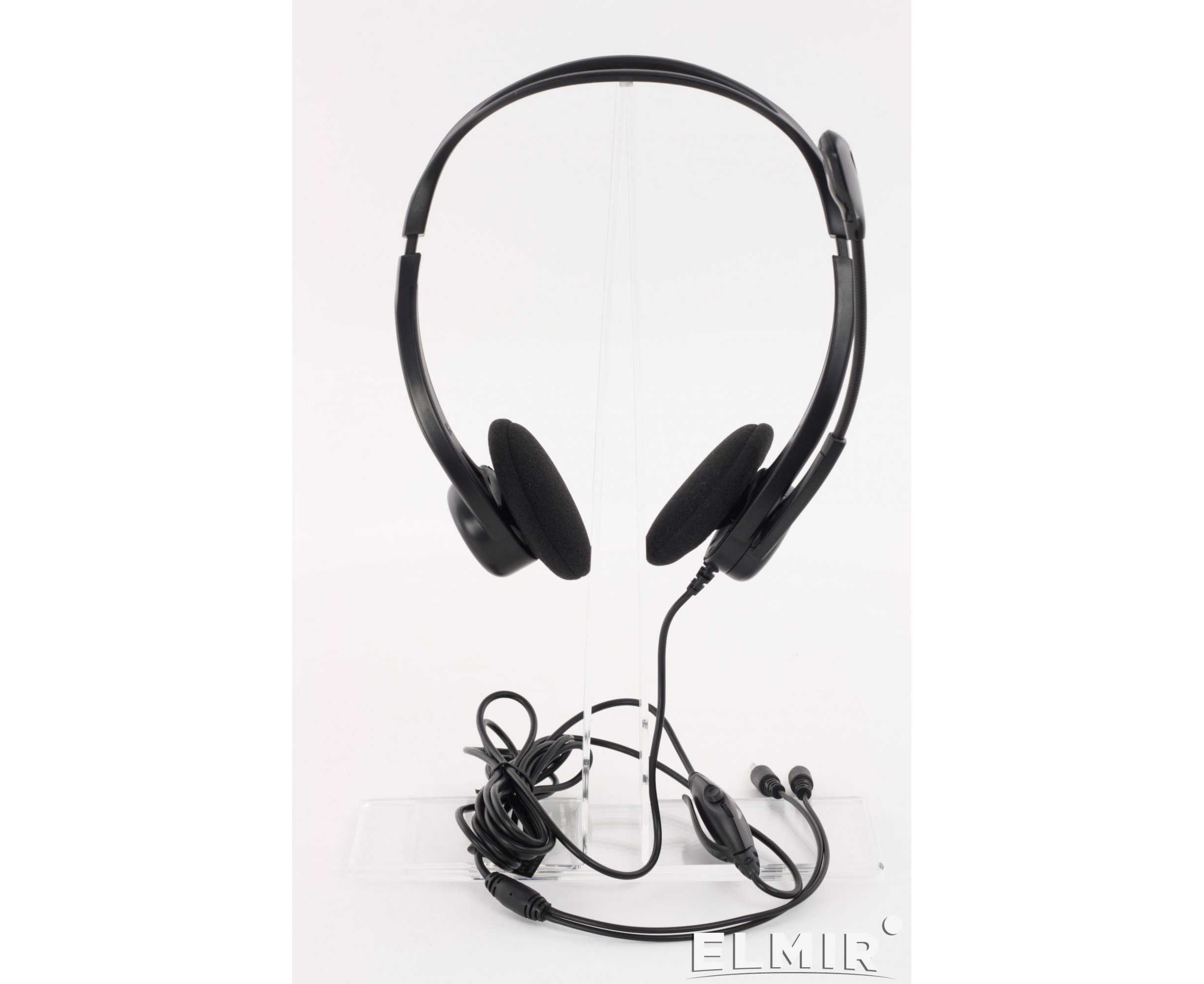 Наушники с микрофоном logitech pc headset 960 usb black