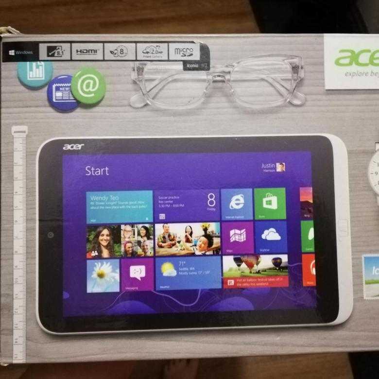 Acer iconia tab w3-810 64gb (серебристый) - купить , скидки, цена, отзывы, обзор, характеристики - планшеты