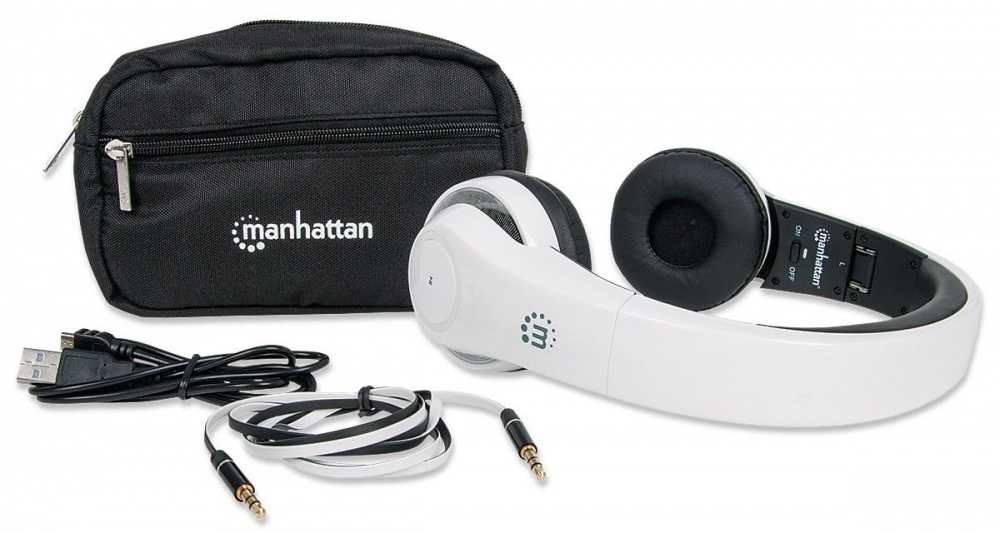 Manhattan flyte wireless white | товар #6858435 | купить наушники и гарнитуры в костаная | магазин оптовый интернет магазин topsto