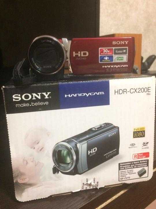 Видеокамера sony handycam hdr-cx200e