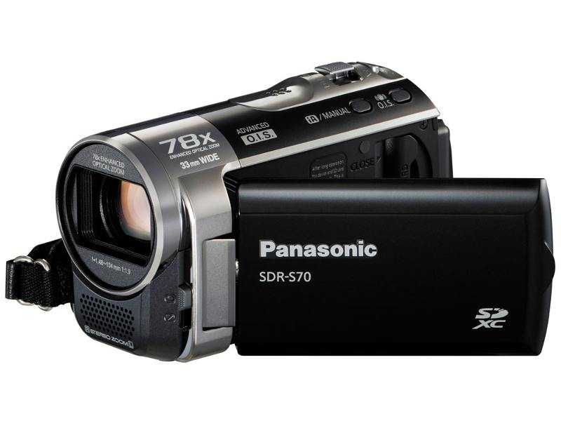 Видеокамера Panasonic SDR-S70 - подробные характеристики обзоры видео фото Цены в интернет-магазинах где можно купить видеокамеру Panasonic SDR-S70