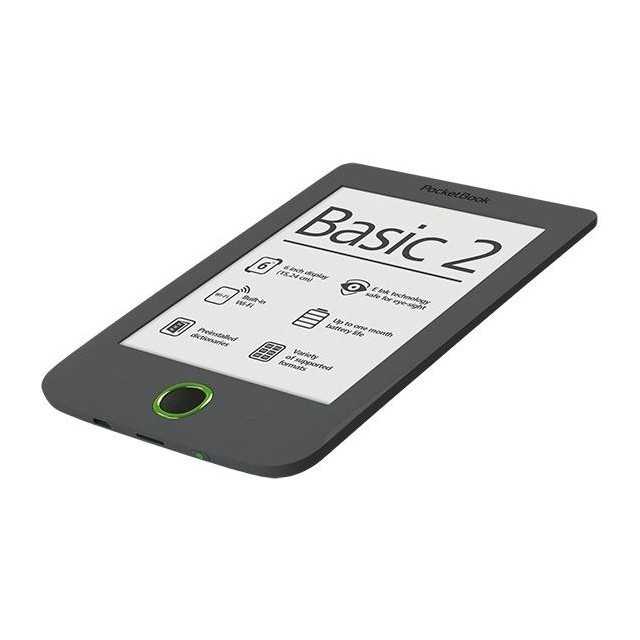 Электронный книга PocketBook Basic 2 (614) - подробные характеристики обзоры видео фото Цены в интернет-магазинах где можно купить электронную книгу PocketBook Basic 2 (614)