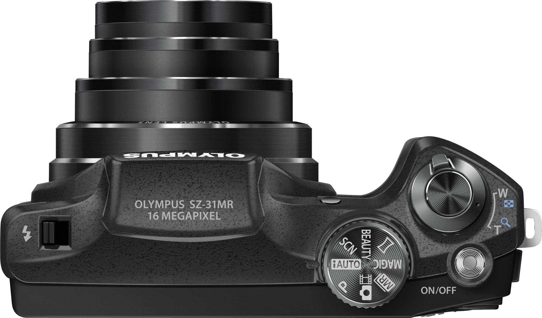 Компактный фотоаппарат olympus sz-16 серебристый